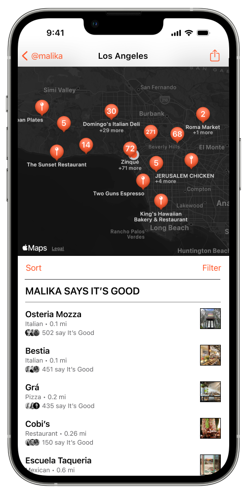 App Map Page